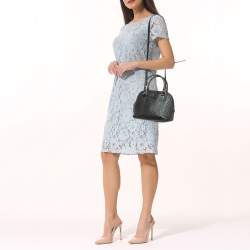 Pre Owned Gucci Black Microguccissima Leather Mini Nice Dome Bag