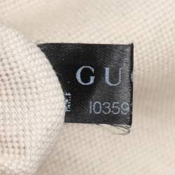 Pre Owned Gucci Red GG Canvas and Leather Medium Web Ophidia Tote