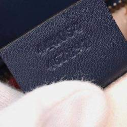 Pre Owned Gucci Blue Denim Marmont 2way Handbag