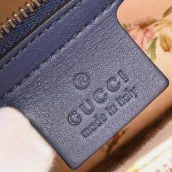 Pre Owned Gucci Blue Denim Marmont 2way Handbag