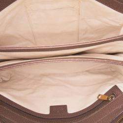 Pre Owned Gucci Brown Medium GG Supreme Ophidia Crossbody