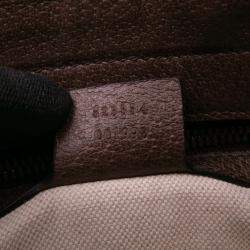 Pre Owned Gucci Brown Medium GG Supreme Ophidia Crossbody