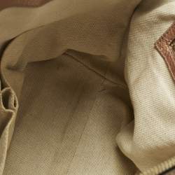 Pre Owned Gucci Rose Gold Leather Soho Working Tote