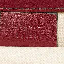 Pre Owned Gucci Red Microguccissima Leather Medium Emily Chain Shoulder Bag