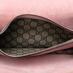 Pre Owned Gucci Beige Medium GG Supreme Crystal Dionysus Shoulder Bag