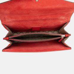 Pre Owned Gucci Brown Medium GG Supreme Dionysus Shoulder Bag