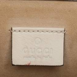 Pre Owned Gucci Beige GG Supreme Canvas Medium Embroidered Dionysus Shoulder Bag