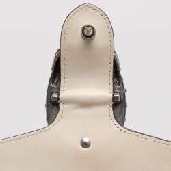 Pre Owned Gucci Beige GG Supreme Canvas Medium Embroidered Dionysus Shoulder Bag