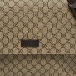 Pre Owned Gucci Beige GG Supreme Canvas Baby Changing Bag