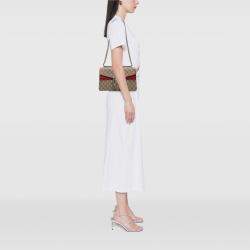 Pre Owned Gucci Brown Medium GG Supreme Dionysus Shoulder Bag