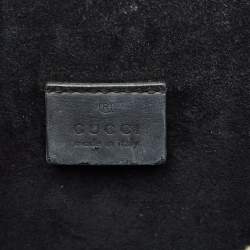 Pre Owned Gucci Beige/Black GG Supreme Canvas and Suede Small Dionysus Shoulder Bag