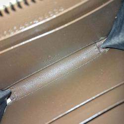 Pre Owned Gucci Beige Brown Coated Canvas 1955 Horsebit Card Holder