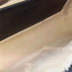 Pre Owned Gucci Black Leather Marmont Crossbody Bag