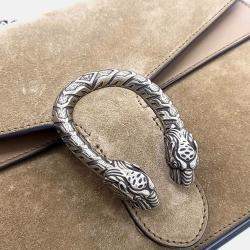 Pre Owned Gucci Brown Suede Dionysus Chain Shoulder Bag