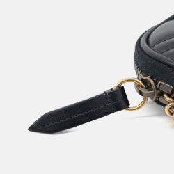 Pre Owned Gucci Black Leather Marmont Heart Coin Purse