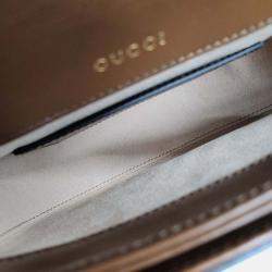 Pre Owned Gucci Beige Coated Canvas 1955 Horsebit Mini Top Handle Bag