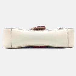 Pre Owned Gucci Multicolor Leather Marmont Matrasse Shoulder Bag