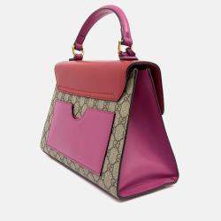 Pre Owned Gucci Multicolor Coated Canvas Padlock Supreme Tote