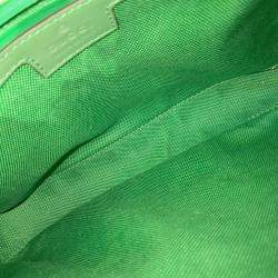 Pre Owned Gucci Green Rubber GG Rubber Crossbody Bag