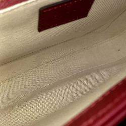 Pre Owned Gucci Burgundy Leather 1955 Horsebit Shoulder Bag