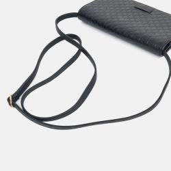 Pre Owned Gucci Black Leather Micro Cimaline Crossbody Bag