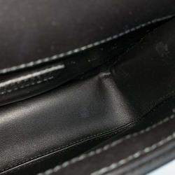 Pre Owned Gucci Black Leather Deco Mini Shoulder Bag