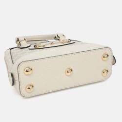 Pre Owned Gucci Beige Coated Canvas 1955 Horsebit Mini Top Handle Bag