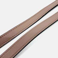 Pre Owned Gucci Pink Leather Marmont Matelasse Mini Crossbody Bag