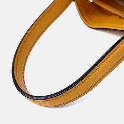 Pre Owned Gucci Multicolor Yellow Coated Canvas Ophidia Small Bucket Bag