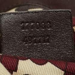 Pre Owned Gucci Dark Brown Guccissima Leather Large Indy Hobo