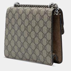 Pre Owned Gucci Brown Small GG Supreme Dionysus Crossbody