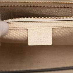 Pre Owned Gucci White Medium Leather Soho Satchel