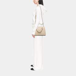 Pre Owned Gucci White Medium Leather Soho Satchel