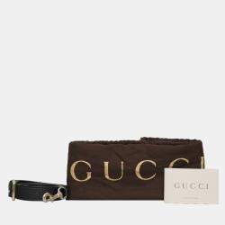 Pre Owned Gucci Leather Vintage Web Boston Bag
