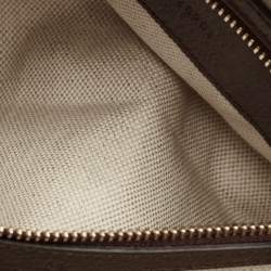 Pre Owned Gucci Beige GG Supreme Canvas and Leather Ophidia Boston Bag 