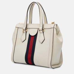 Pre Owned Gucci Small Leather Ophidia Satchel