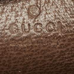 Pre Owned Gucci Brown/Beige GG Supreme Canvas Small Ophidia Shoulder Bag