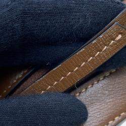 Pre Owned Gucci Horsebit 1955 Shoulder Bag Beige/Brown Gg Supreme Leather Size Small