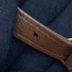 Pre Owned Gucci Jackie 1961 Handbag Beige/Brown Gg Supreme Leather Size Mini