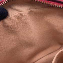 Pre Owned Gucci Gg Marmont Mini Shoulder Bag Red/Beige Leather Size Mini