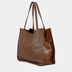 Pre Owned Gucci Horsebit 1955Tote Bag Brown Leather