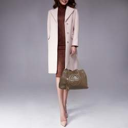 Pre Owned Gucci Brown Leather Medium Soho Chain Shoulder Bag