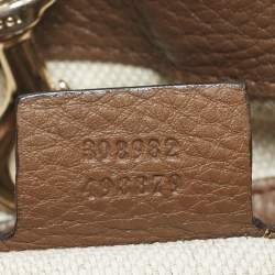 Pre Owned Gucci Brown Leather Medium Soho Chain Shoulder Bag
