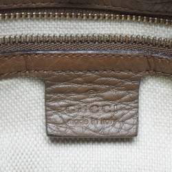 Pre Owned Gucci Brown Leather Medium Soho Chain Shoulder Bag