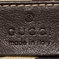 Pre Owned Gucci Dark Brown Guccissima Leather Abbey Hobo
