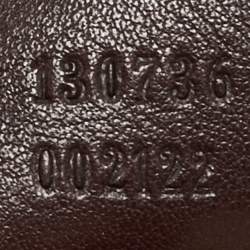 Pre Owned Gucci Dark Brown Guccissima Leather Abbey Hobo