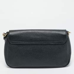 Pre Owned Gucci Soho Disco Flap Black Leather Shoulder Bag