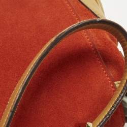 Pre Owned حقيبة غوتشي جلد وكانفاس جاكي أو جي جي بيج/وردي وجلد بقلاب