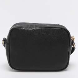 Pre Owned حقيبة كروس غوتشي سوهو صغيرة جلد ميتاليك