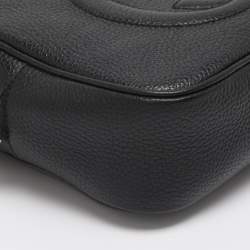 Pre Owned حقيبة كروس غوتشي سوهو صغيرة جلد ميتاليك